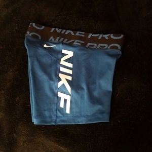 Royal blue NIKE PRO shorts